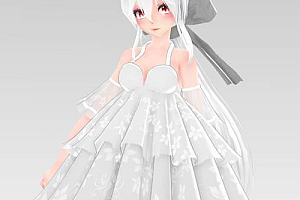 MMD模型TDA Haku Yowane ~Flower~ BY Shiro-NekoVocaloid模型下载