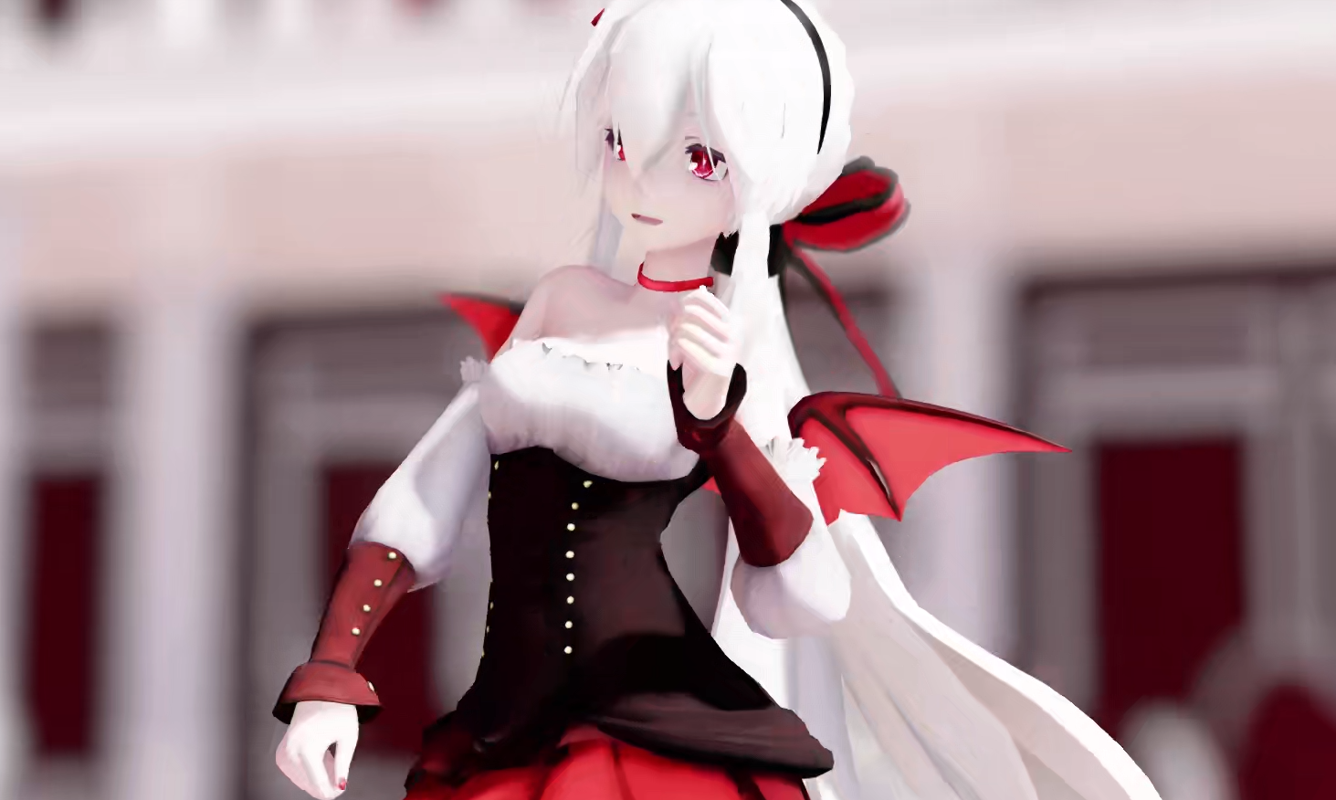 mmd模型tda 红色小恶魔弱音haku模型下载