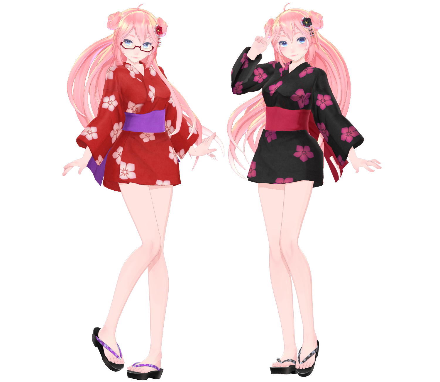 《MMD模型下载》和服巡音 luka